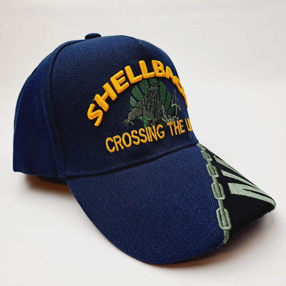 United States Navy Veteran Shellback Men's Ball Cap Hat Blue